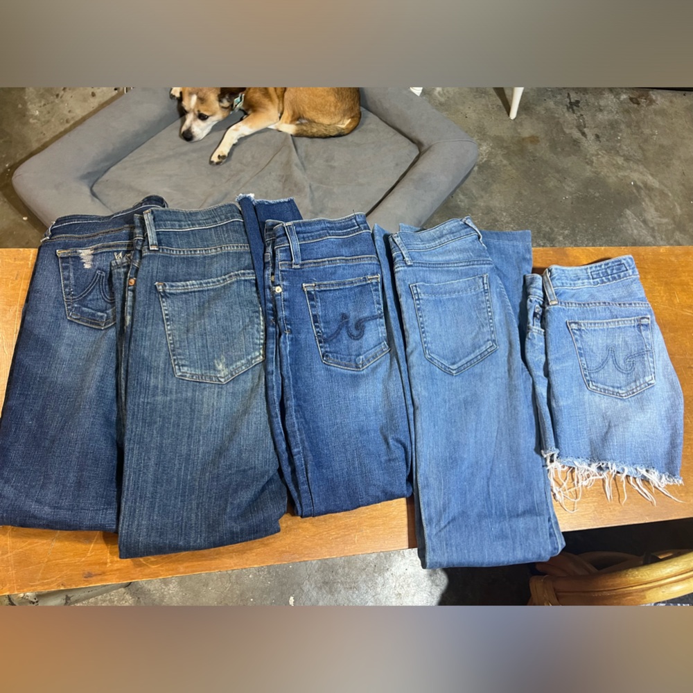 Lot of 5 pairs AG Jeans. Sizes 25.